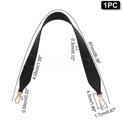 Composite Cowhide Bag Handles PURS-WH0005-12KCG-1