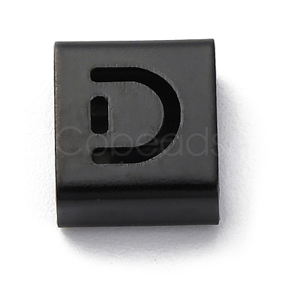 Ion Plating(IP) 304 Stainless Steel Square Slide Charms STAS-L132-01D-B-1