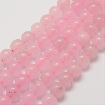 Natural Rose Quartz Beads Strands G-P281-02-6mm-1