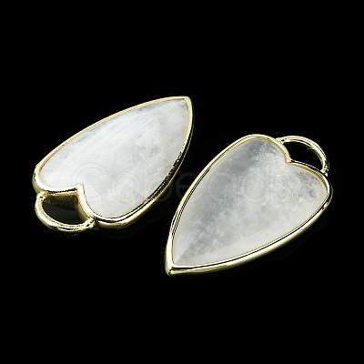 Natural White Moonstone Pendants G-O204-02J-1