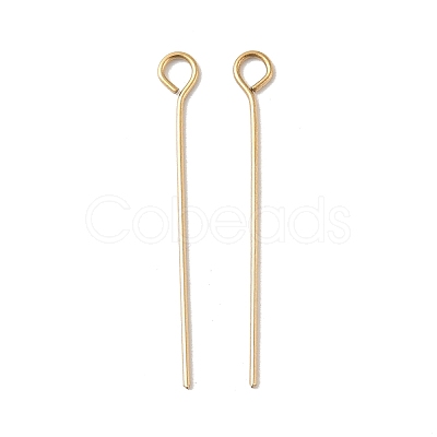 304 Stainless Steel Eye Pins STAS-K293-13G-0.6x26mm-1