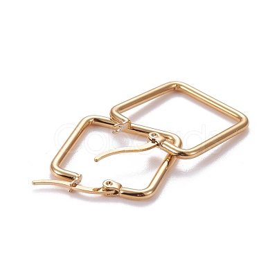 201 Stainless Steel Hoop Earrings EJEW-A052-04A-G-1