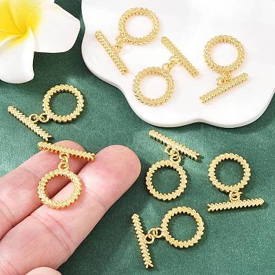 SHEGRACE Brass Toggle Clasps XGR0124G-135G-1