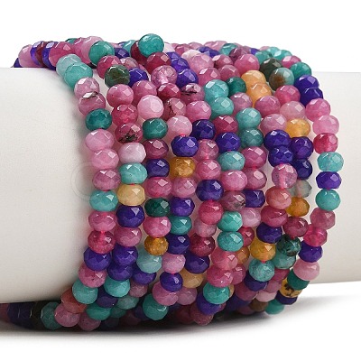 Dyed Natural Whie Jade Beads Strands GG-CBAF9EE-A34-3x4mm-1