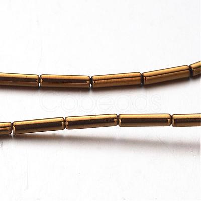Electroplate Non-magnetic Synthetic Hematite Bead Strands G-F300-37B-08-1