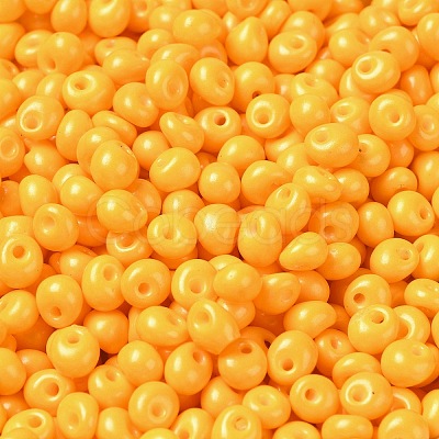 6/0 Opaque Baking Paint Glass Seed Beads SEED-M012-02A-21-1