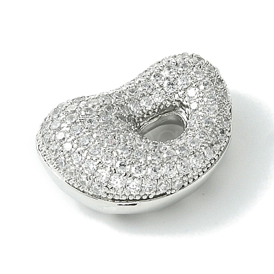 Rack Plating Brass Cubic Zirconia Pendants KK-S378-02P-D-1
