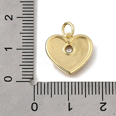 Brass Micro Pave Cubic Zirconia Pendants KK-U072-01B-G-1