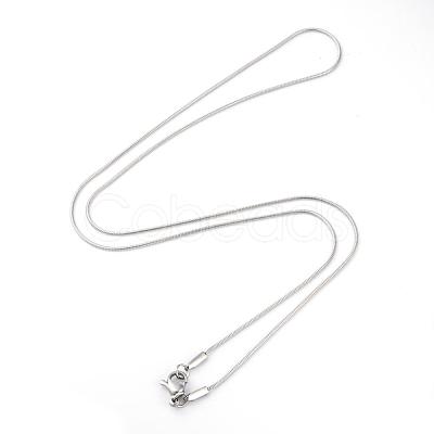 Tarnish Resistant Herringbone Chain Necklace for Men NJEW-A288B-0.8-P-1