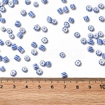 8/0 Opaque Colours Seep Glass Seed Beads X-SEED-F003-04B-02-1