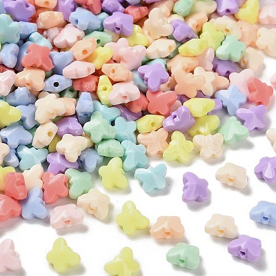 Opaque Acrylic Beads SACR-D009-02N-1