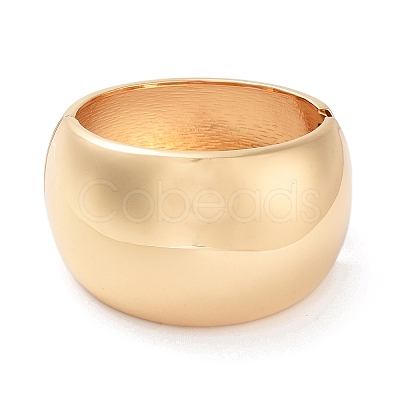 Alloy Wide Hinged Bangles BJEW-C058-08G-1