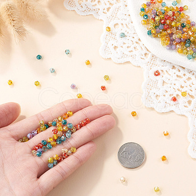Picasso Baking Paint Glass Seed Beads SEED-TA0001-62M-1