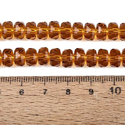 Transparent Glass Beads Strands GLAA-Q114-01A-A14-1