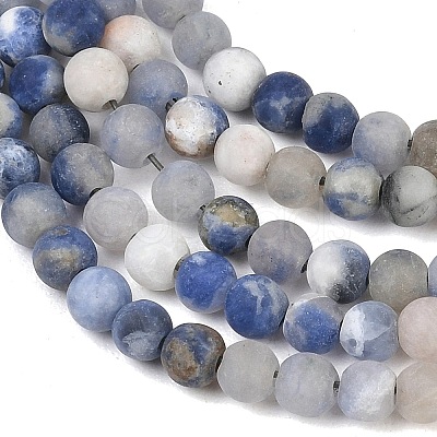 Natural Sodalite Beads Strands G-T106-211-1