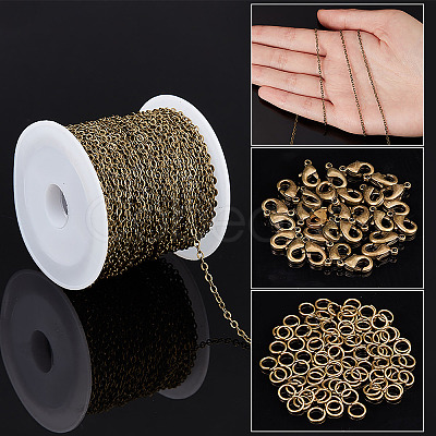 SUNNYCLUE 10M Brass Cable Chains DIY-SC0017-79-1