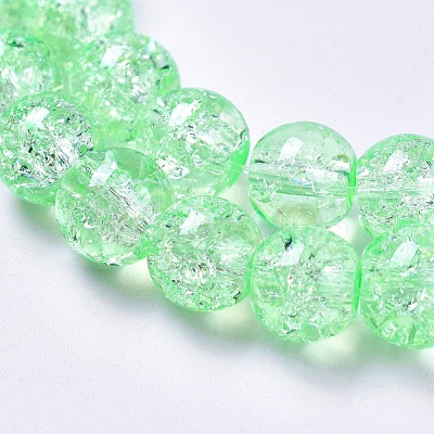 Crackle Glass Beads Strands X-CCG-Q001-8mm-A28-1