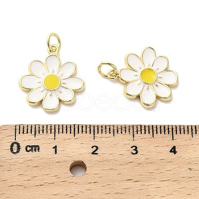 Brass Enamel Pendants KK-M324-10G-1