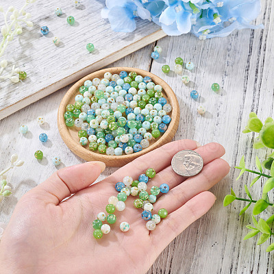 Picasso Baking Paint Glass Seed Beads SEED-TA0001-61A-1