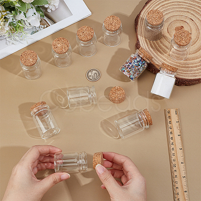 Glass Wishing Bottles for Bead Containers AJEW-WH0871-38C-1