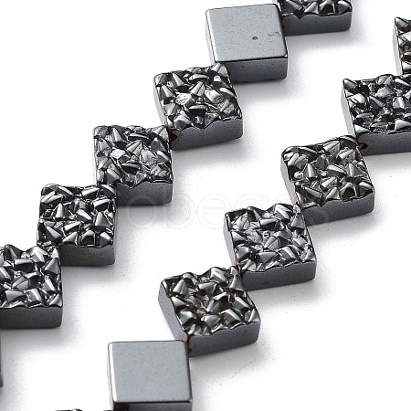 Synthetic Non-Magnetic Hematite Beads Strands G-H303-B15-1