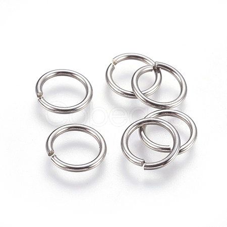 Tarnish Resistant 304 Stainless Steel Saw Cut Open Jump Rings STAS-P212-25P-17-1