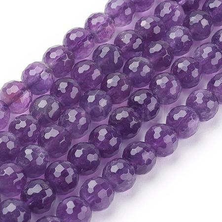Natural Amethyst Beads Strands X-G-C073-8mm-3-1