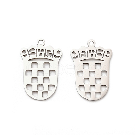 304 Stainless Steel Pendants STAS-Z123-02P-1