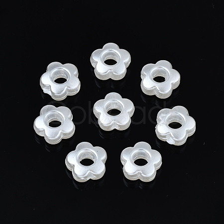 ABS Plastic Imitation Pearl Beads OACR-N008-117-1