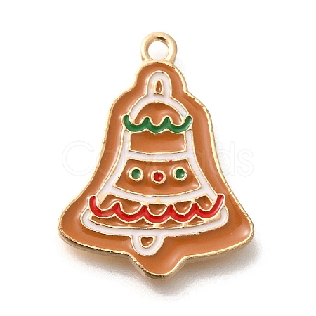 Christmas Theme Alloy Enamel Pendants ENAM-Q509-01KCG-07-1