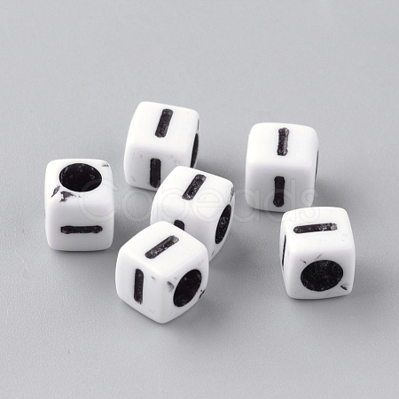 Opaque Acrylic Beads X-SACR-Q188-02I-1