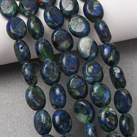 Synthetic Chrysocolla and Lapis Lazuli Beads Strands G-N330-031-01-1