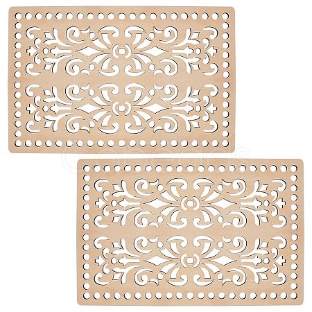 Wooden Basket Bottoms DIY-WH0166-59B-1