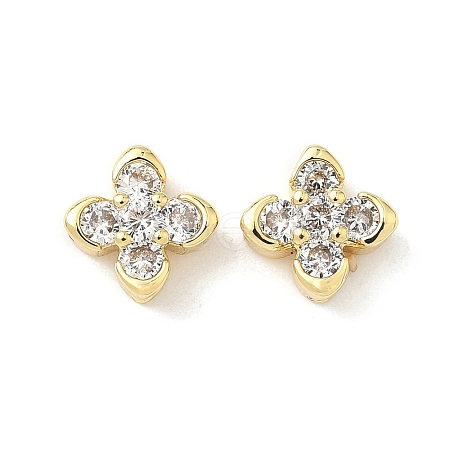 Brass Micro Pave Cubic Zirconia Beads KK-Z120-16G-1
