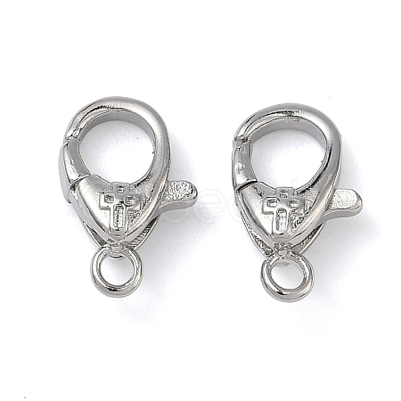 Cross Brass Lobster Claw Clasps KK-H256-03P-02-1