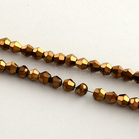Electroplate Glass Bead Strands EGLA-R094-4mm-04-1