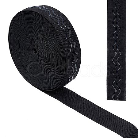 Polyester Non Slip Knitted Elastic Belt OCOR-WH0080-29A-1