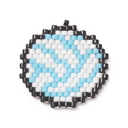 Handmade Loom Pattern MIYUKI Seed Beads PALLOY-MZ00066-06-1
