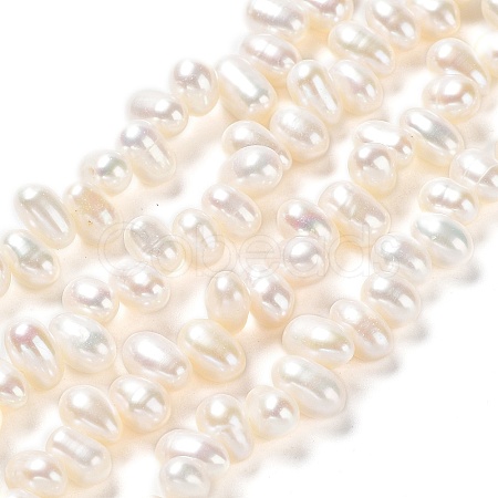 Natural Cultured Freshwater Pearl Beads Strands PEAR-J007-51-1