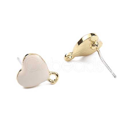 Alloy Enamel Stud Earring Findings FIND-TAC0002-028D-1