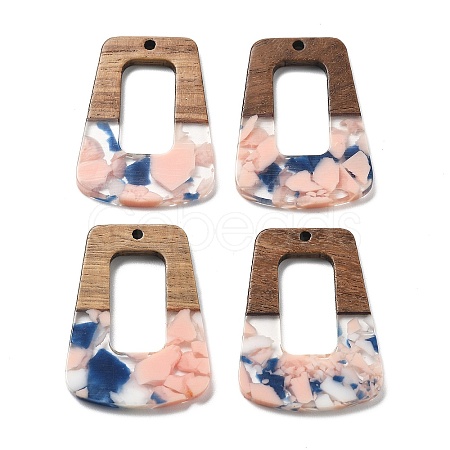 Resin and Walnut Pendants FIND-R051-02E-1