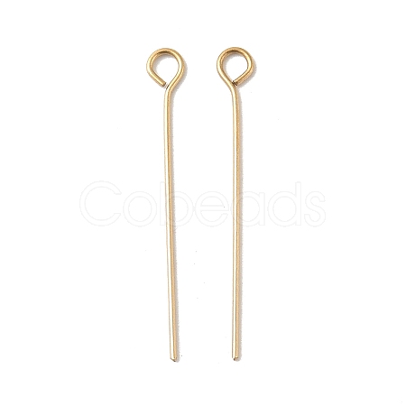304 Stainless Steel Eye Pins STAS-K293-13G-0.6x26mm-1
