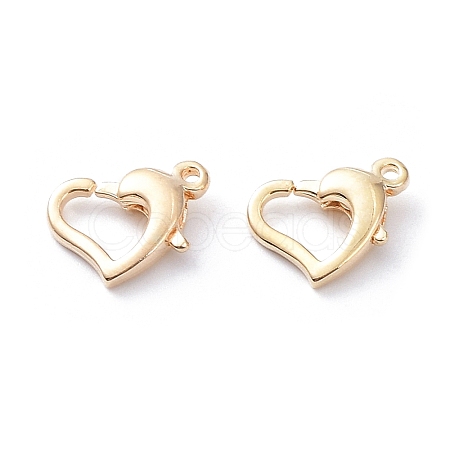 Rack Plating Brass Lobster Claw Clasps X-KK-A183-05G-1