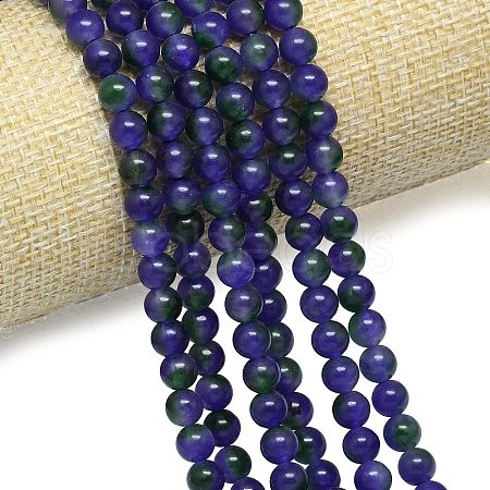 Natural Malaysia Jade Beads Strands G-B165-C02-6mm-1