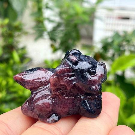 Natural Garnet Carved Figurines Statues for Home Desktop Decoration PW-WG05555-08-1