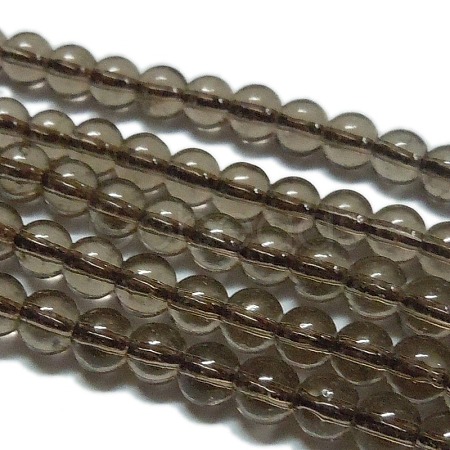 Synthetic Smoky Quartz Beads Strands G-C076-10mm-4A-1