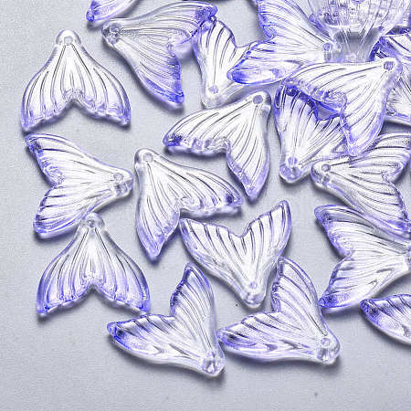 Transparent Spray Painted Glass Pendants X-GLAA-S190-009A-01-1