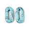 Synthetic Turquoise Oval Pendants, Oval Ring Charms, 30x15~16x5~6mm, Hole: 17.5~19.5x3.5~4.5mm