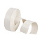 5M Flat PU Imitation Leather Cord, for Clothing Accessories, Floral White, 26x1mm, about 5.47 Yards(5m)/pc