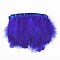 Fashion Feather Cloth Strand Costume Accessories, Blue, 120~190x28~56mm, about 2m/bag